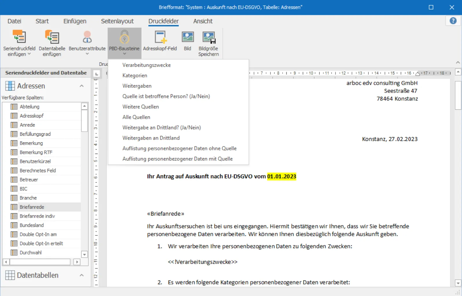 Highlight 2022 PBD Datenschutz