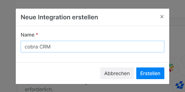 Paperless Integration aktivieren Einstellungen Integration erstellen Name