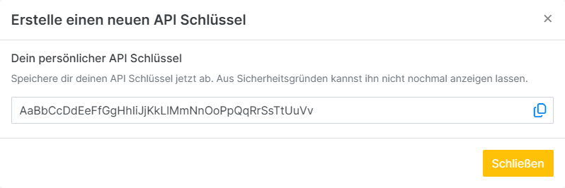 Paperless Integration aktivieren Einstellungen Integration API-Schluessel Key kopieren Einstellungen Allgemein
