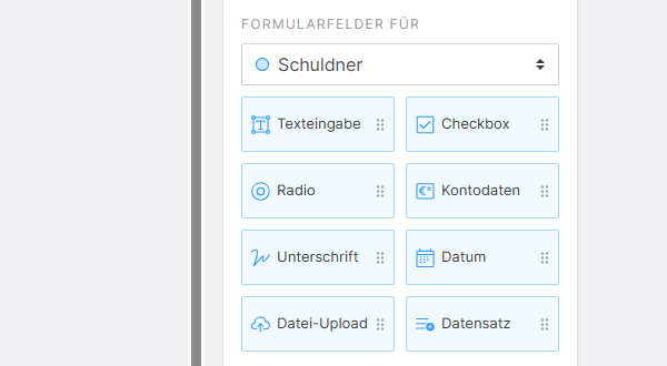 Paperless Integration neues intelligentes Template Beispiel Pflichtfelder