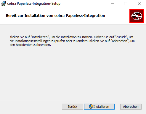 Paperless Integration Installation starten