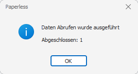 Paperless Integration Signierte Dokumente abrufen erfolgreich
