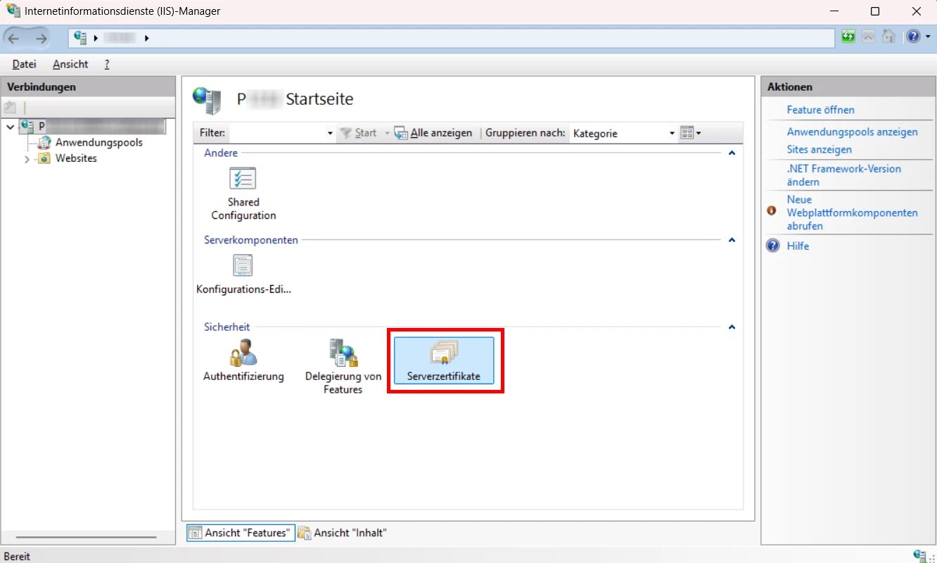 SSL Zertifikat Mobile CSR erstellen Zertifikate