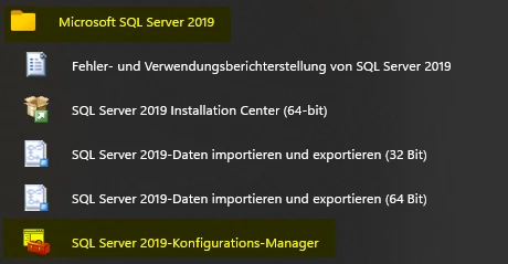 cobra Support SQL Server Verbindungsprobleme Konfiguration-Manager Ort